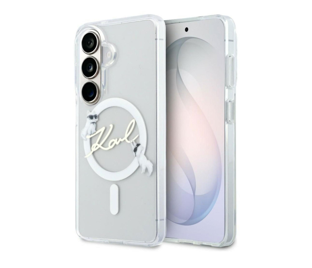 Karl Lagerfeld Etui KC Script MagSafe do Galaxy S26 Plus przezroczysty - 1522712 - zdjęcie
